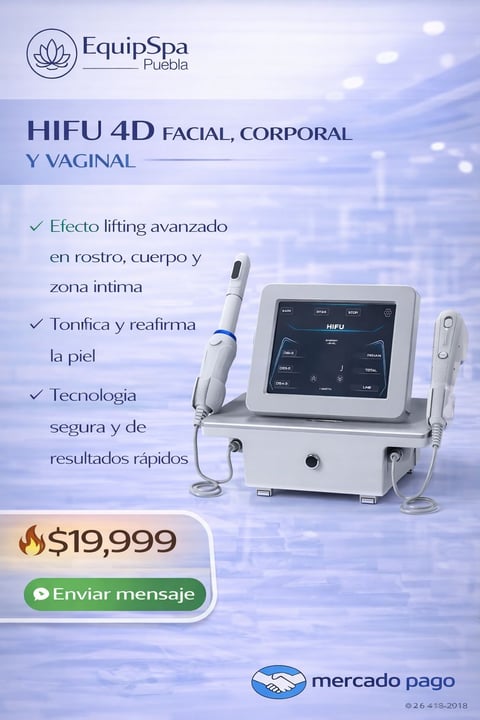 EquipSpa HIFU 4D facial, corporal and vaginal treatment machine