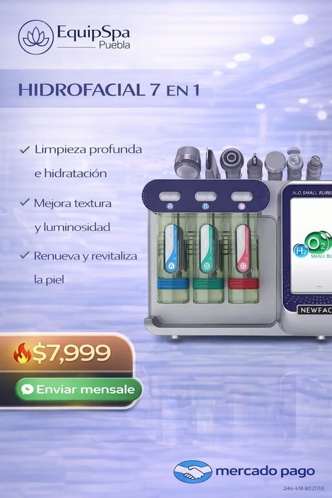EquipSpa Hidrofacial 7 en 1 machine